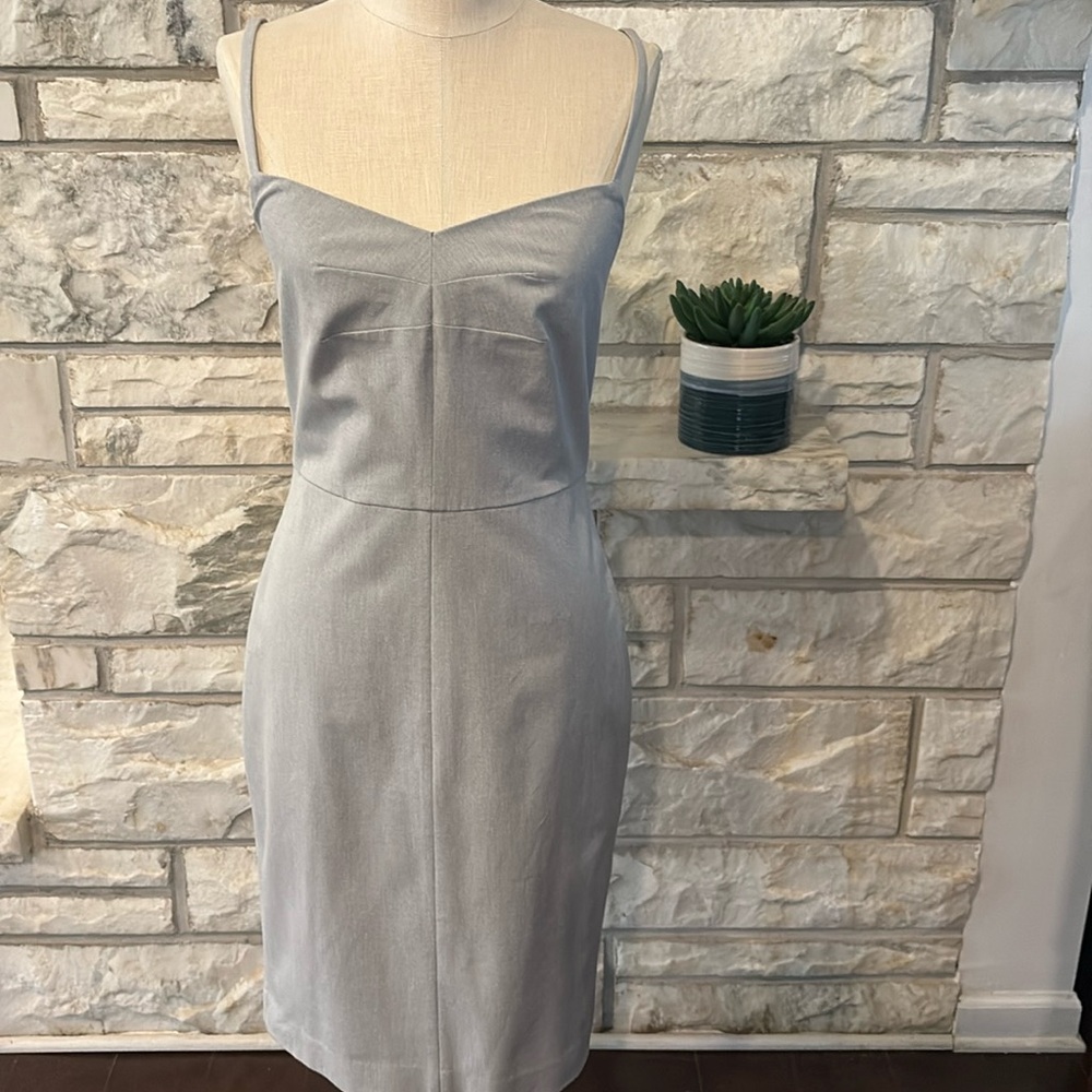 Banana Republic Silver Sheath Cocktail Dress